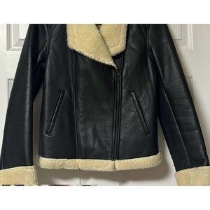 Walter Baker New York Leather Jacket Fur L